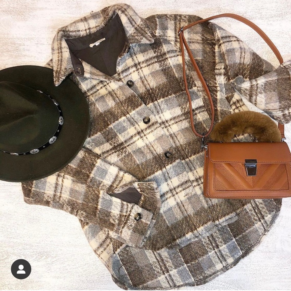 Mystree Plaid Shacket